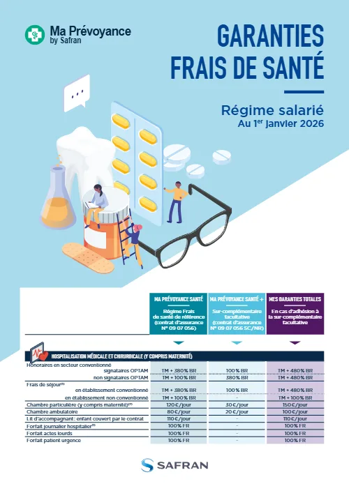 Aperçu : Fiche garanties Frais de santé salariés 2026
